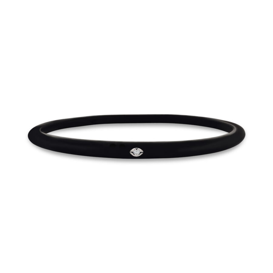 0.02 ct.Diamond Silicon Bracelet - 1