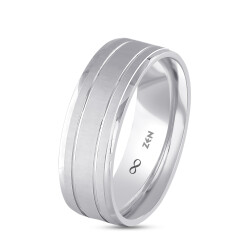Platin Wedding Band - Zen Diamond