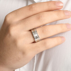 1.09 ct.Diamond Platin Wedding Band - 3