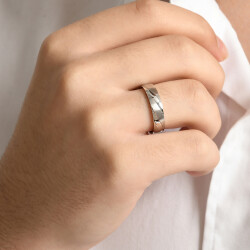 Platin Wedding Band - 3