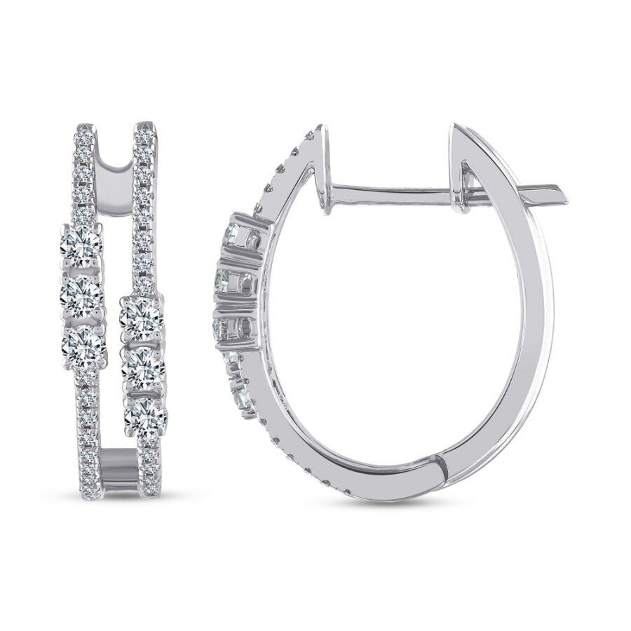 0.62 ct.Diamond Earring - 1