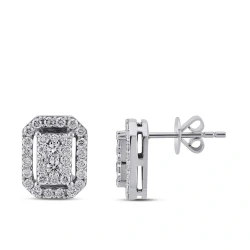 0.75 ct.Diamond Earrings - 1