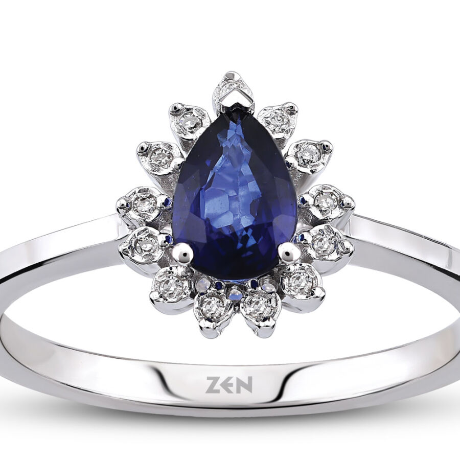 1.44 ct.Sapphire Diamond Ring - 2