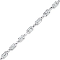 3.51 ct.Baguette Diamond Bracelet - 1