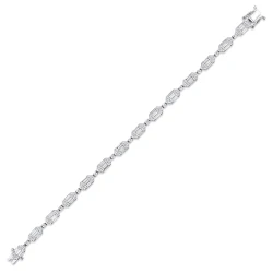 3.51 ct.Baguette Diamond Bracelet - 4