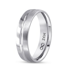 Platin Wedding Band - Zen Diamond