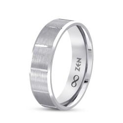 Platin Wedding Band - Zen Diamond