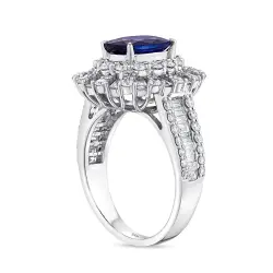 3.57 ct.Sapphire Diamond Ring - 2