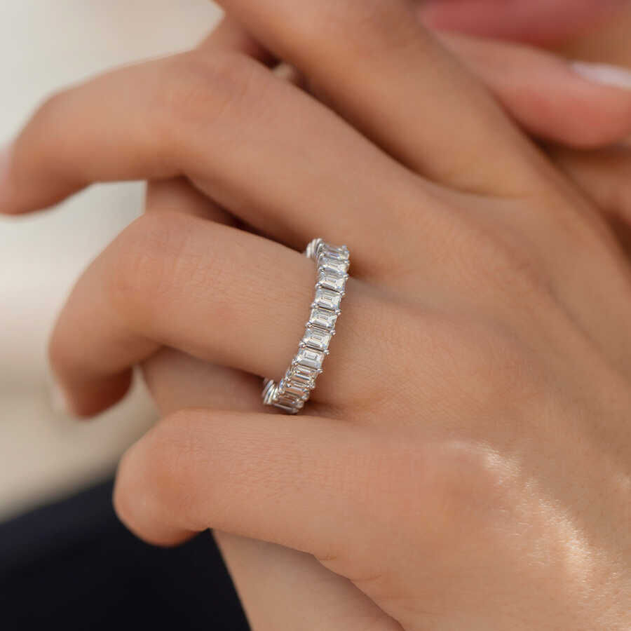 3.70 ct.Eternity Baguette Diamond Ring - 2