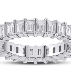 3.70 ct.Eternity Baguette Diamond Ring - 7