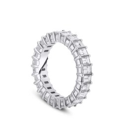 3.70 ct.Eternity Baguette Diamond Ring - 8