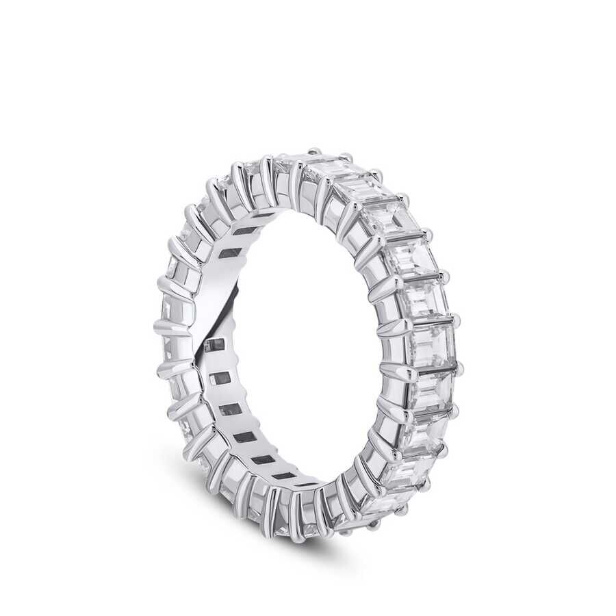 3.70 ct.Eternity Baguette Diamond Ring - 8