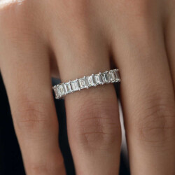 3.70 ct.Eternity Baguette Diamond Ring - 3