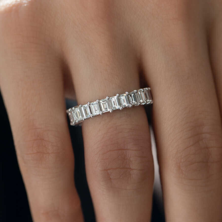 3.70 ct.Eternity Baguette Diamond Ring - 3