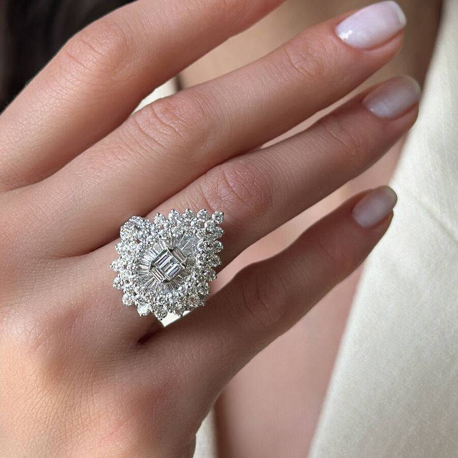 3.71 Carat Baguette Diamond Ring - 2