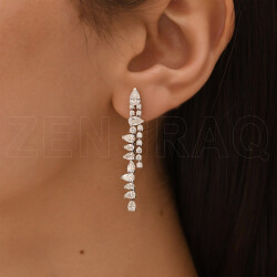 3.79 ct.Design Diamond Earrings - 1