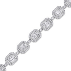 سوار مرصع بالماس الباجيت 3.83 قراط - 2