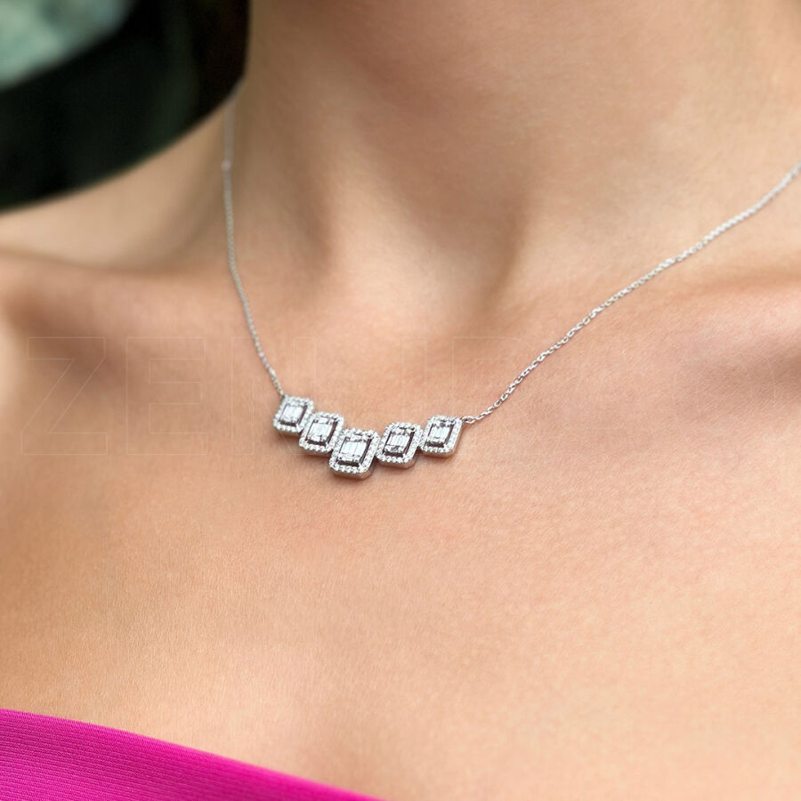 1.02 ct.Baguette Diamond Pendant - 1