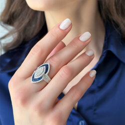 4.07 Carat Sapphire Diamond Ring - Zen Diamond