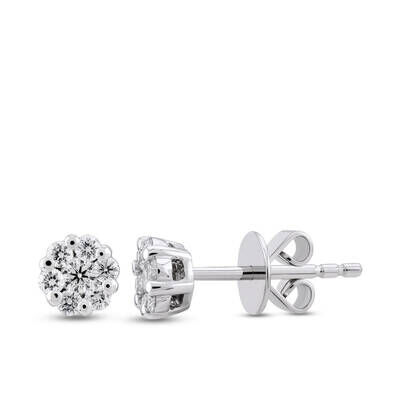 0.44 ct.Reina Diamond Earrings - 1