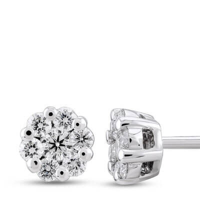 0.44 ct.Reina Diamond Earrings - 2