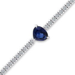4.26 Carat Sapphire Diamond Bracelet - 3