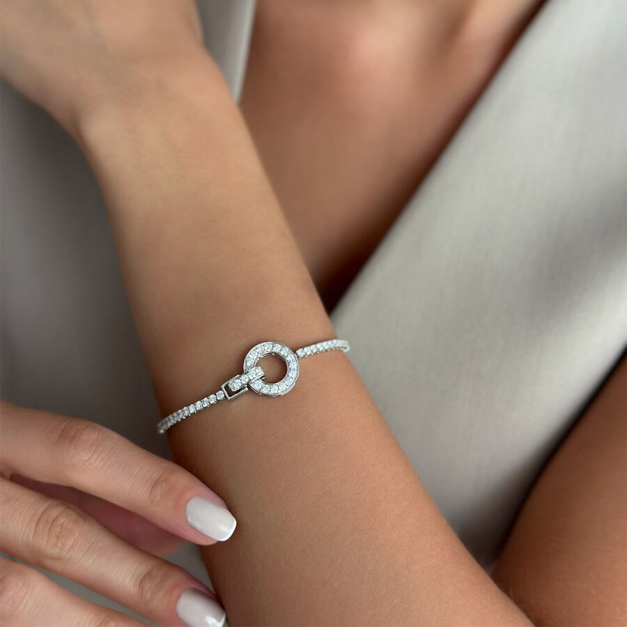 سوار مرصّع بالألماس 4.41 قيراط - 1