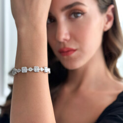 4.72 ct.Baguette Diamond Bracelet - 1