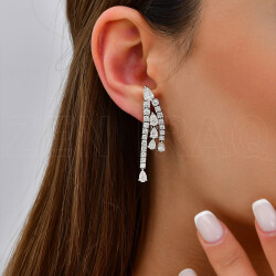 5.64 ct.Design Diamond Earrings - 1