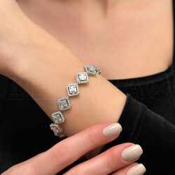 5.67 ct.Baguette Diamond Bracelet - 2