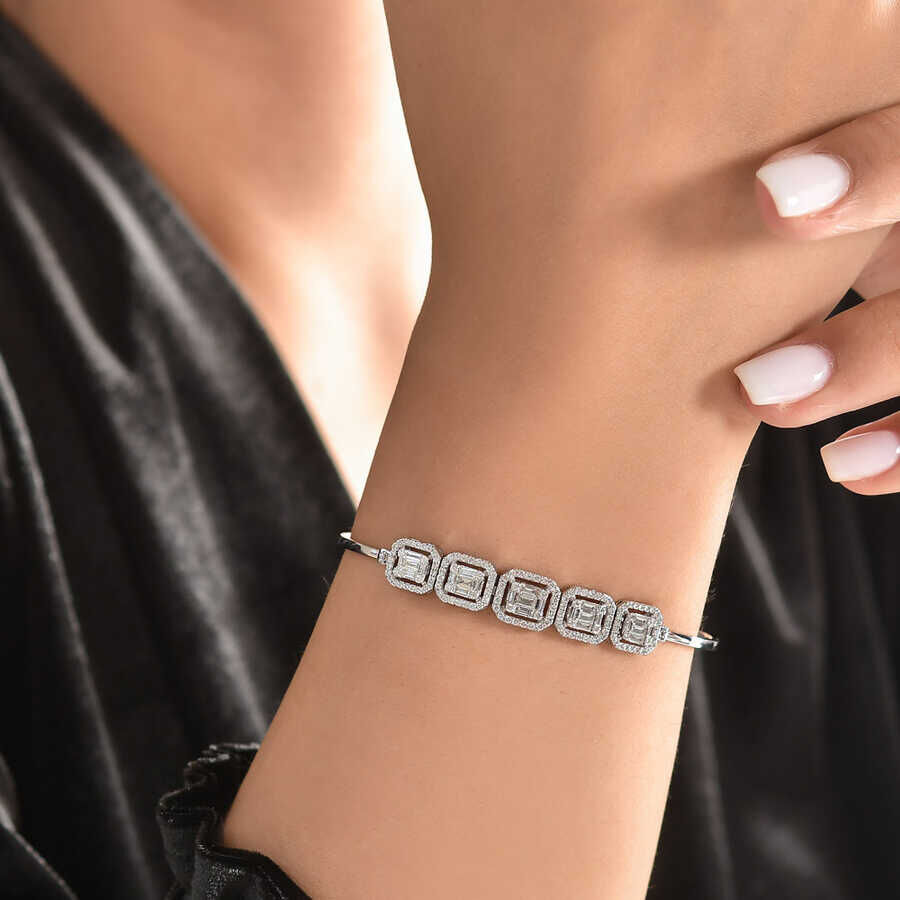 1.18 ct.Baguette Diamond Bracelet - 2