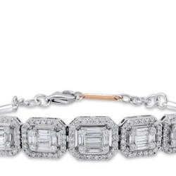 1.18 ct.Baguette Diamond Bracelet - 3