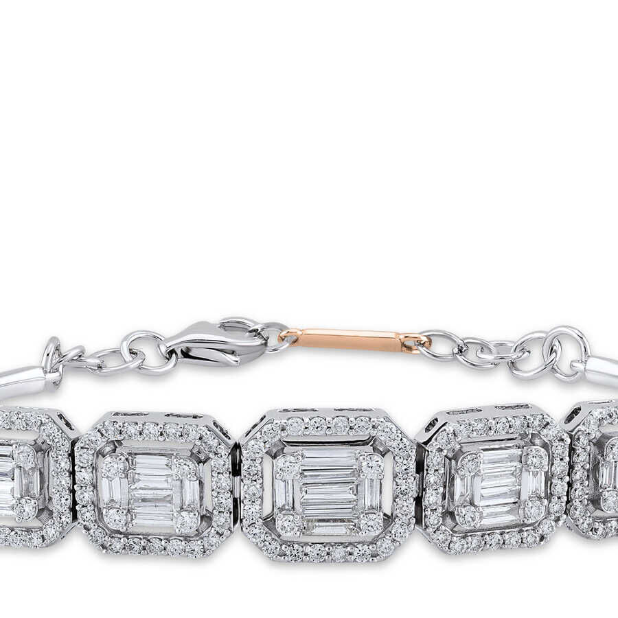 1.18 ct.Baguette Diamond Bracelet - 3