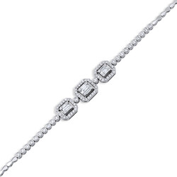 1.27 ct.Baguette Diamond Bracelet - 2