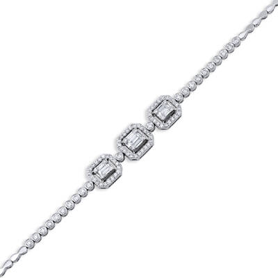 1.27 ct.Baguette Diamond Bracelet - 2