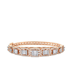 2.88 ct.Baguette Diamond Bracelet - 1