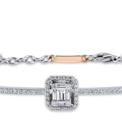 0.42 ct.Baguette Diamond Bracelet - 2