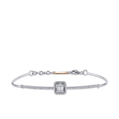 0.36 ct.Baguette Diamond Bracelet - 1