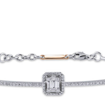 0.36 ct.Baguette Diamond Bracelet - 2