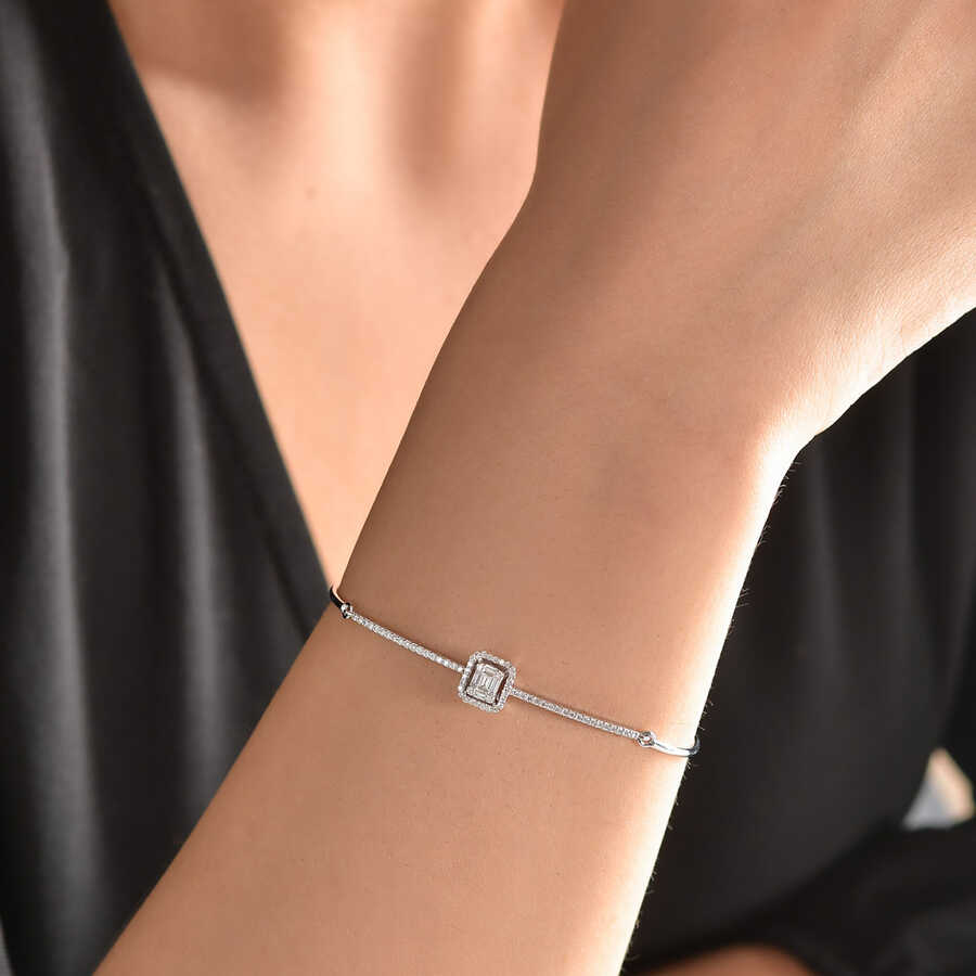 Baguette diamond deals bracelet womens