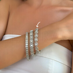 4.55 ct.Baguette Diamond Bracelet - 4