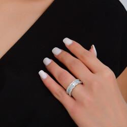 5.91 ct.Eternity Baguette Diamond Ring - 2