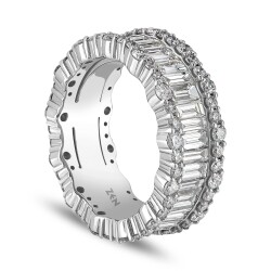5.91 ct.Eternity Baguette Diamond Ring - 3