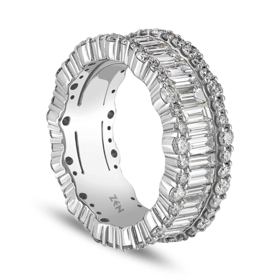 5.91 ct.Eternity Baguette Diamond Ring - 3
