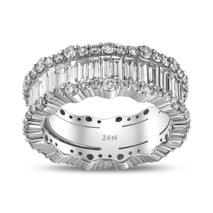 5.91 ct.Eternity Baguette Diamond Ring - 1
