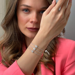 0.48 ct.Baguette Diamond Bracelet - 2