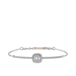 0.48 ct.Baguette Diamond Bracelet - 1