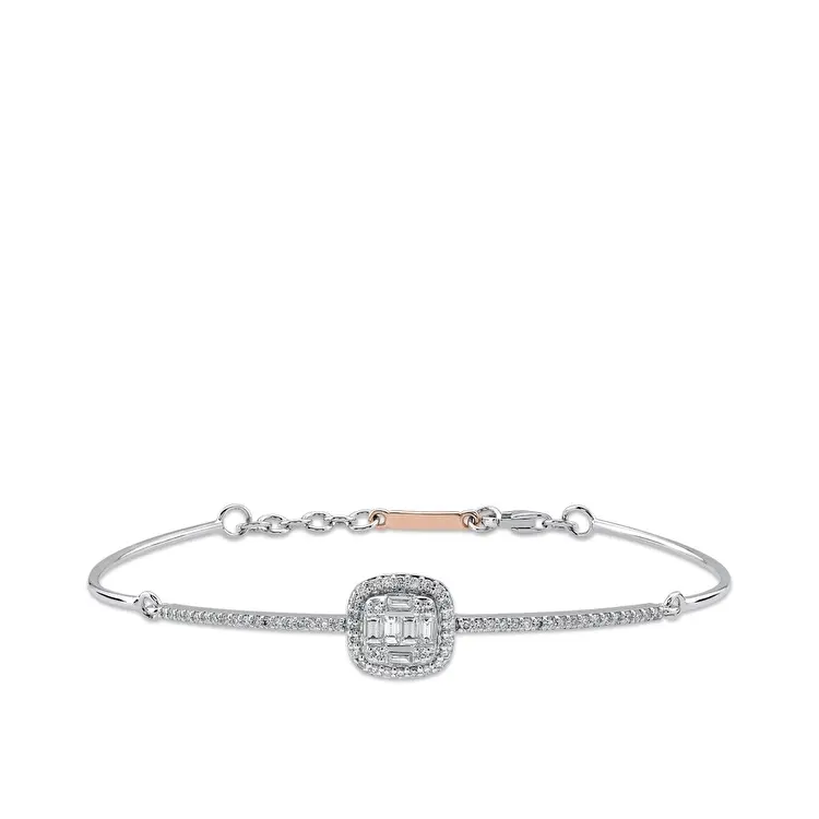 0.48 ct.Baguette Diamond Bracelet - 1