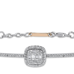 0.50 ct.Baguette Diamond Bracelet - 2