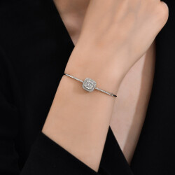 0.95 ct.Baguette Diamond Bracelet - 1